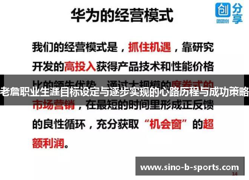 老詹职业生涯目标设定与逐步实现的心路历程与成功策略